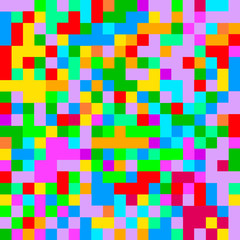 Pixel art. Abstract colorful pixel background, vector illustrati
