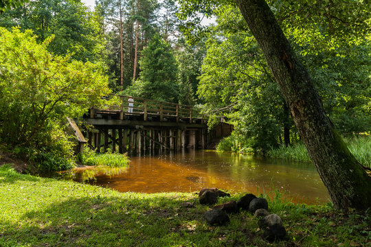 Picturesque river Rospuda, Poland