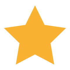 flat design single star icon vector illustration