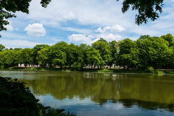 Fototapeta na wymiar Lazienki Park, Warsaw, Poland