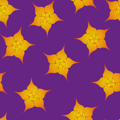 Seamless pattern with flowers. Ornate zentangle texture, endless pattern with abstract flowers. Seamless pattern can be used for wallpaper, pattern fills, web page