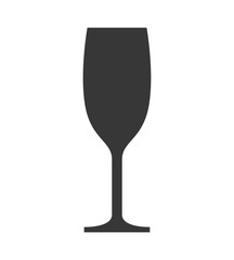 Drink concept represented by wine cup icon. Isolated and flat illustration 
