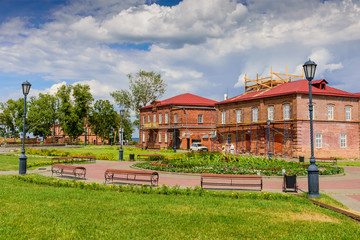 Main town square of Sviyazhsk island, Russia.