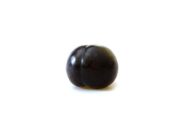 Plum isolated, food diet, slimming fruit
