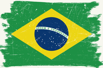 Brazilian grunge flag