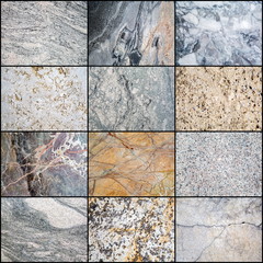 Collage of marble surface