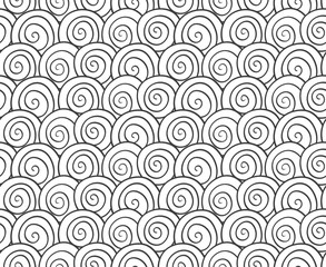 Monochrome swirls pattern