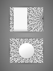 Monochrome business card design