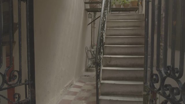 4K UHD Stairway in Greece - Color Graded