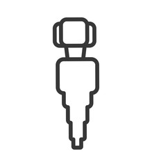 Healthy food concept represented by carrot icon. Isolated and pixel illustration 
