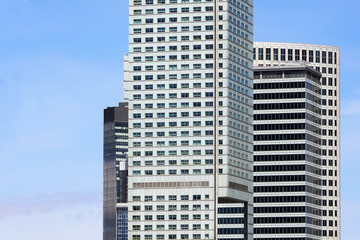 Fototapeta premium Modern skyscrapers in business district in Warsaw