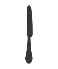 Cutlery concept represented by knife icon. Isolated and flat illustration 