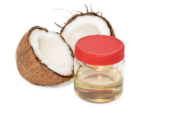 Coconut oil in jar