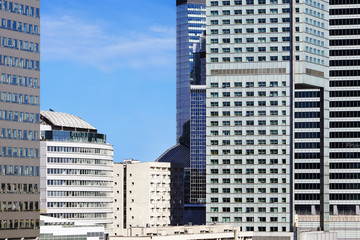 Fototapeta premium Modern skyscrapers in Warsaw downtown