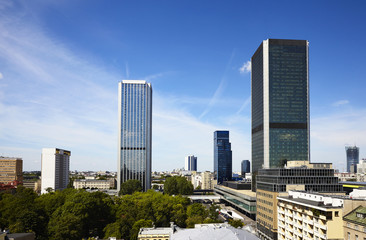 Old style skyscrapers at Warsaw, Poland