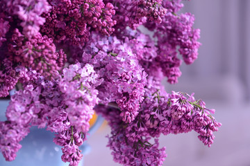 Lilac bouquet, close up