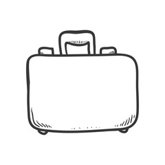 Bag concept represented by suitcase icon. Isolated and sketch illustration 