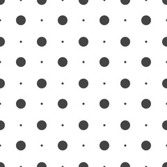 Seamless dots pattern. Vector seamless on white background