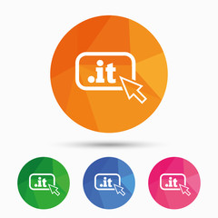 Domain IT sign icon. Top-level internet domain