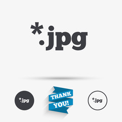 File JPG sign icon. Download image file.