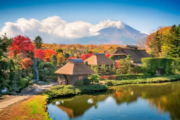 Papier peint adhésif Mont Fuji Mont Fuji à Oshino Hakkai
