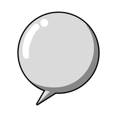 Communication concept represented by bubble icon. Isolated and flat illustration 