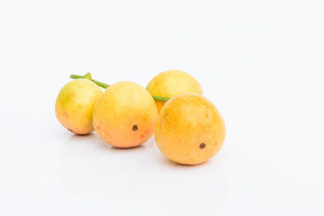 ramiflora fruit on white background