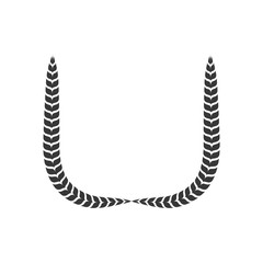 Rustic concept represented by wreath icon. Isolated and flat illustration 