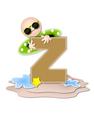 Alphabet Ocean Swimming Z