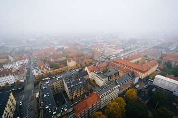 Foggy view from the tower of the Church of Our Saviour, in Chris