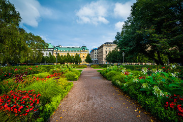 Gardens at Kungsträdgården, in Norrmalm, Stockholm, Sweden.