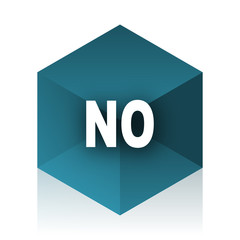 no blue cube icon, modern design web element