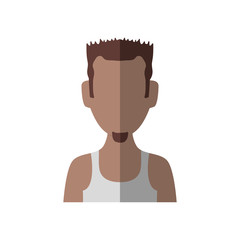 Avatar concept represented by Man icon. Isolated and flat illustration 