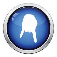 Baseball catcher gesture icon