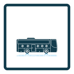 Football fan bus icon