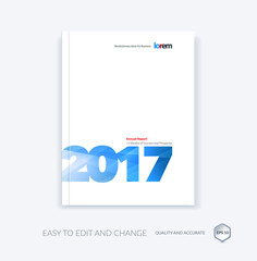 Vector design for cover annual report. Brochure or flyer in A4 w