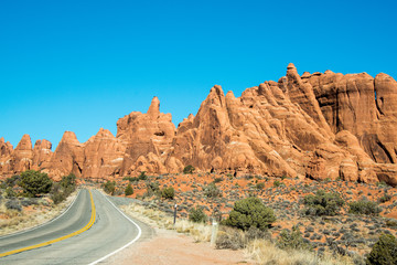 Views from around the Arches National Park, Utah