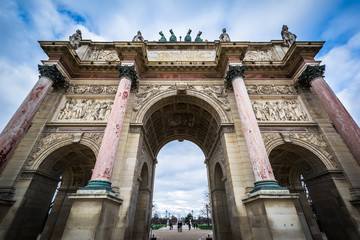 Obraz premium Arc de Triomphe du Carrousel, in Paris, France.