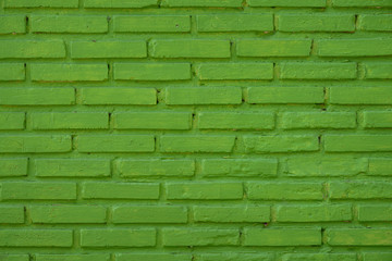 Green brick wall pattern and design