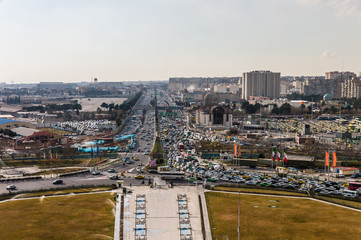 Fototapeta premium Tehran skyline of the city