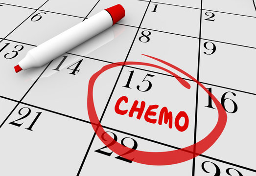 Chemotherapy Cancer Treatment Appointment Day Date Calendar 3d I