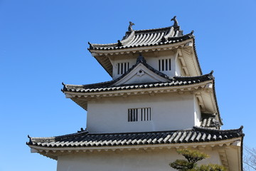 Naklejka premium 早春の丸亀城