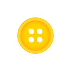 Sewing button in orange design