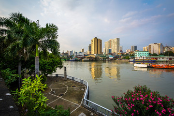View of the Pasig River at Fort Santiago, in Intramuros, Manila,