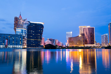 Naklejka premium Macau at night