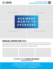 corps v5 blue - flyer template for business