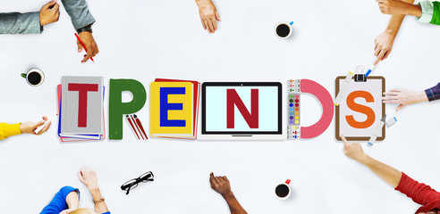 Trends Design Modern Trendy Fashion Concept