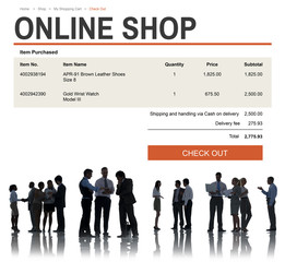 E-commerce Online Shopping Website Technology Concept