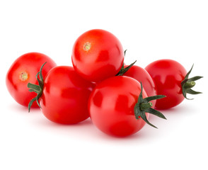 fresh cherry tomato isolated on white background cutout