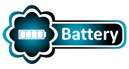 Double icon blue full battery